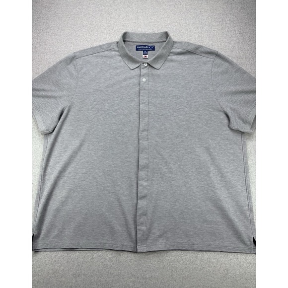 Magna Ready Shirt Mens XXL Gray Faux Polo Magnetic Buttons Adaptive Apparel - Picture 2 of 12